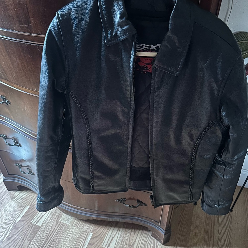 Exxe Black Leather Jacket